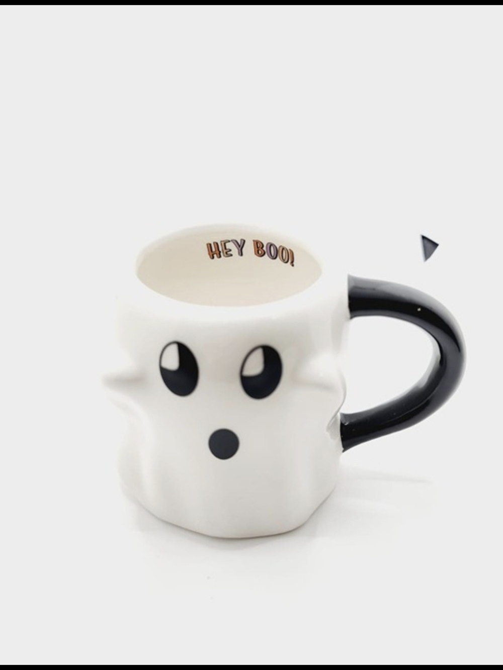 Claire's, Halloween 'Hey Boo!' Ceramic Mug-NWT